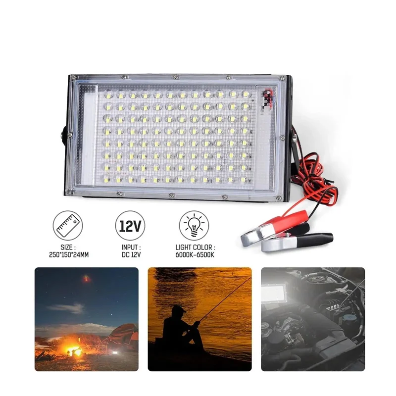 100 Watt 12 Volt Led Flood Light Outdoor Yard Spot Lamp Featuring Ip66 Weather Resistant Build And Rugged Aluminum Reflector Perfect For Garages Barns And Driveways Serving Up Serious Glow To Slash Your Monthly Tab