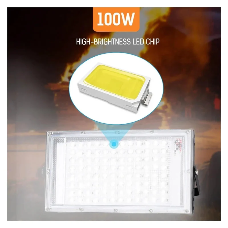 100 Watt 12 Volt Led Flood Light Outdoor Yard Spot Lamp Featuring Ip66 Weather Resistant Build And Rugged Aluminum Reflector Perfect For Garages Barns And Driveways Serving Up Serious Glow To Slash Your Monthly Tab