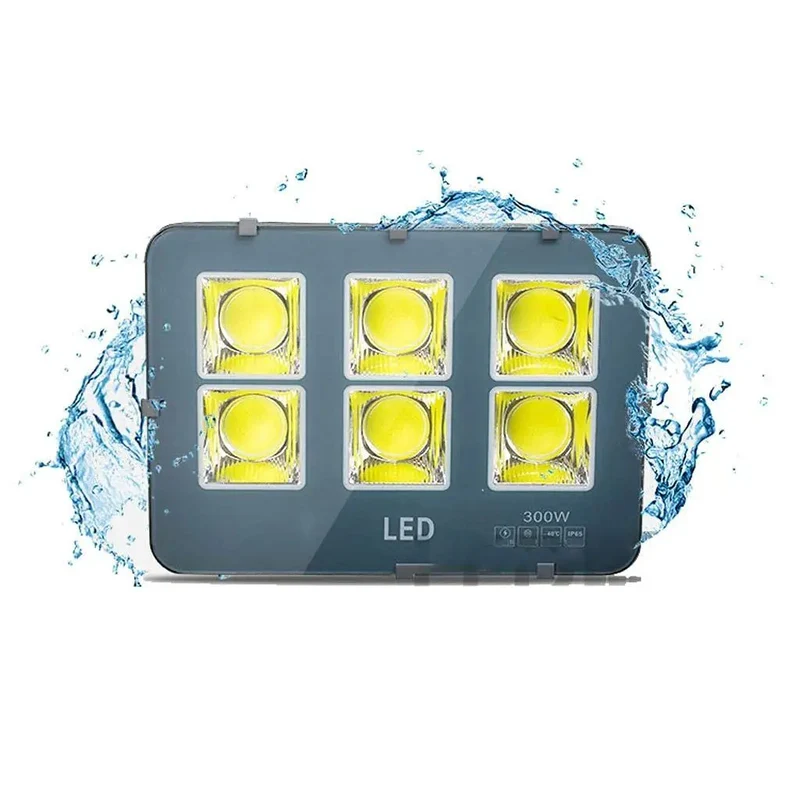 Heavy Duty LED Floodlight For Exterior Areas. Rock Solid Rechargeable Work Lamp With IP65 Weather Cover. Quick Chill Aluminum Cast And Surge Guard For Roofs Or Doorways. Sun Up To Sun Down Brightness.