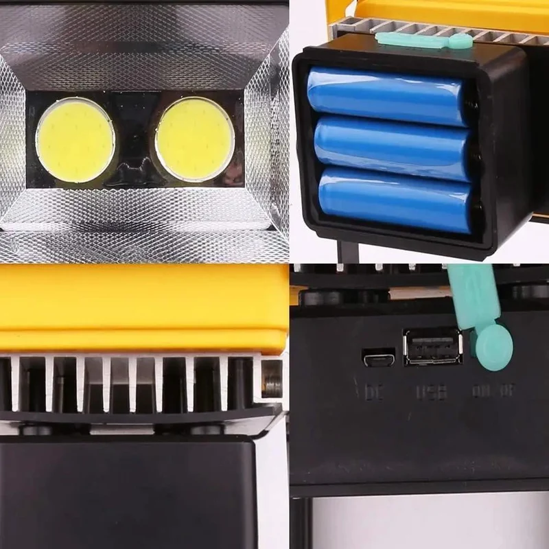 Legit Tough Portable Led Floodlight Pumping Out 30 Watts And 800 Lumens As A Rechargeable Job Site Light IP65 Waterproof Build Ready For Yard Jobs Or Late Night Shifts Featuring Four Brightness Levels Plus Emergency Flash Mode