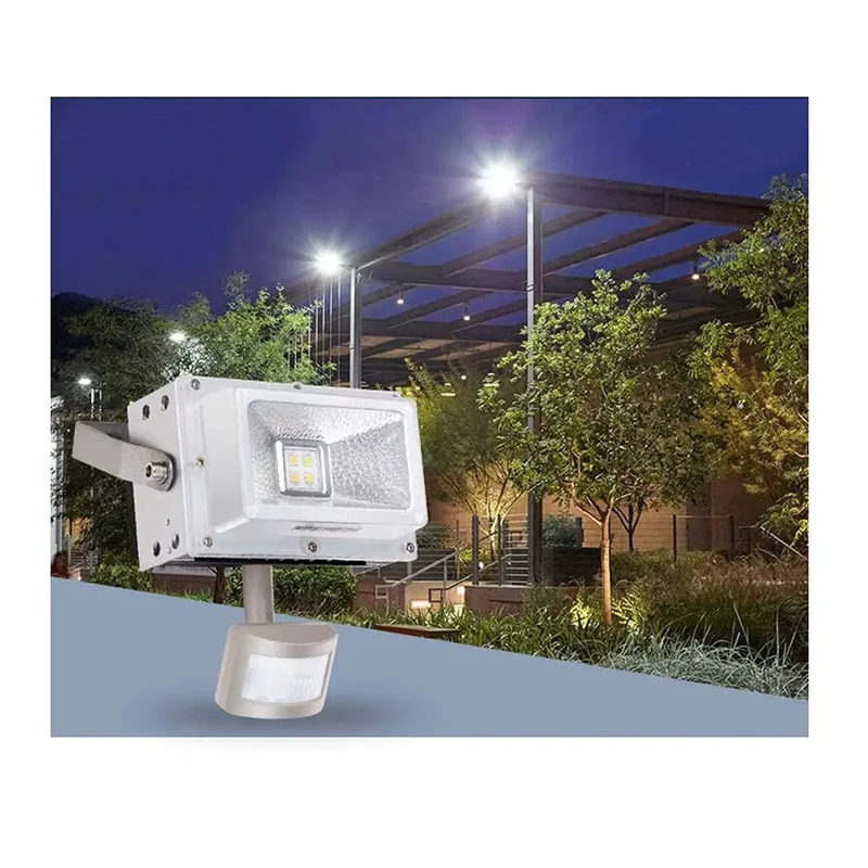 Heavy Duty 30W Led Flood Light Featuring Infrared Motion Detection For Outdoor Security And Driveway Lighting Built Tough Alum Housing Hella Bright IP66 Waterproof Finish No Hassle Setup