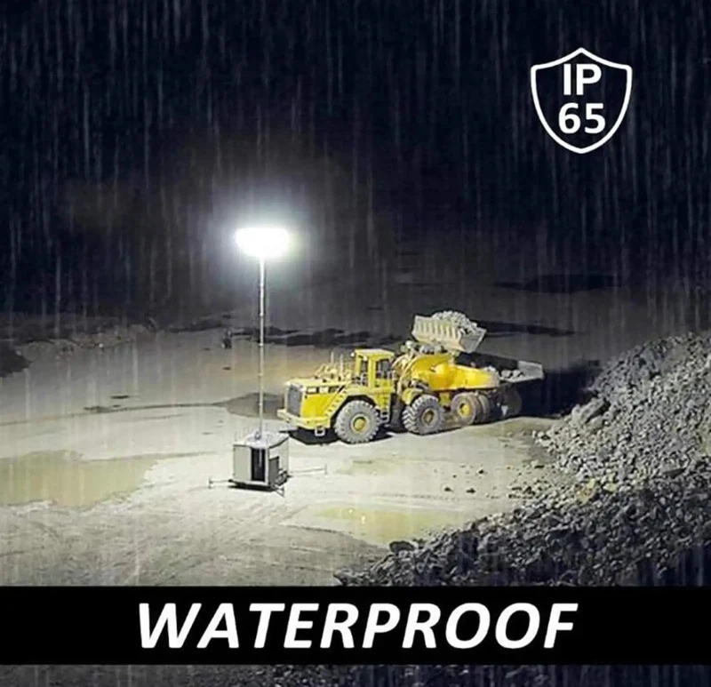 Ultra Bright 100W Led Rechargeable Work Light Pumping Out 2000 Lumens Of Badass Flood Illumination Featuring Rugged Ip65 Waterproof Housing And Heavy Duty Battery Pack For Tough Jobsite And Outdoor Runs
