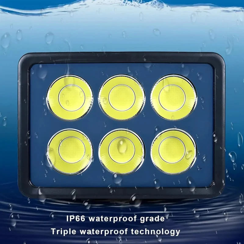 Badass Led Floodlight Outdoor Ip66 Waterproof Security Light High Lumen Aluminum Alloy Heat Dissipation 100W 300W 600W Savage Power Gnarly Illumination No Cap Brightness Tough Rugged Design Heavy Duty Yard Garage Warehouse Lighting