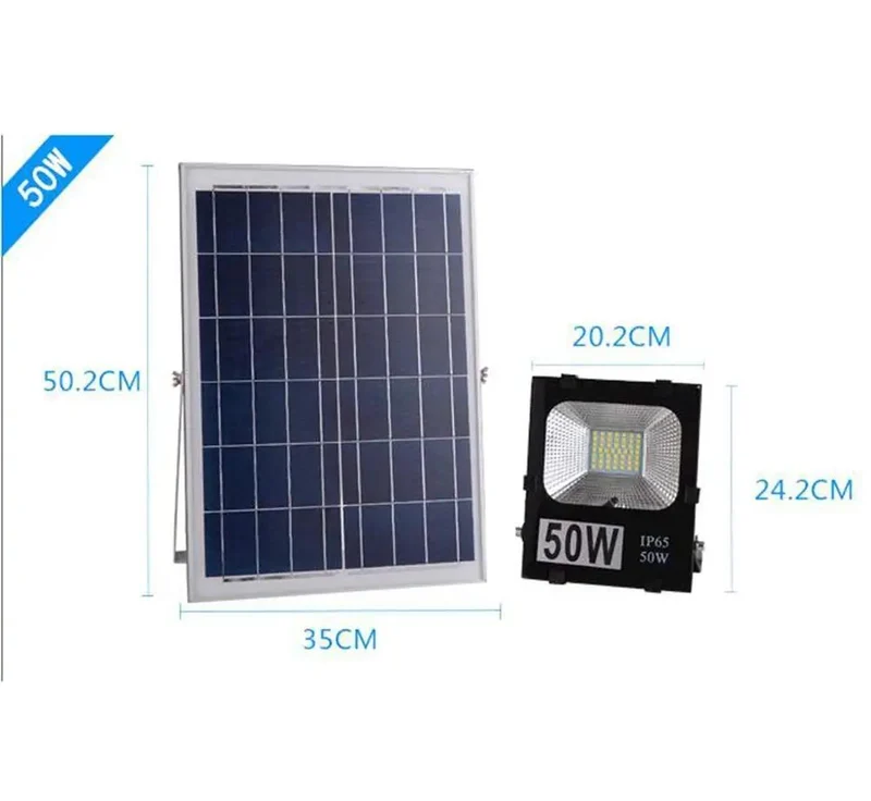 Heavy Duty Solar Floodlight For Outdoor Patio, Badass Waterproof IP66 Led Spotlight With 50W Super Bright Output, Rugged Rechargeable Work Lamp And Long Cable