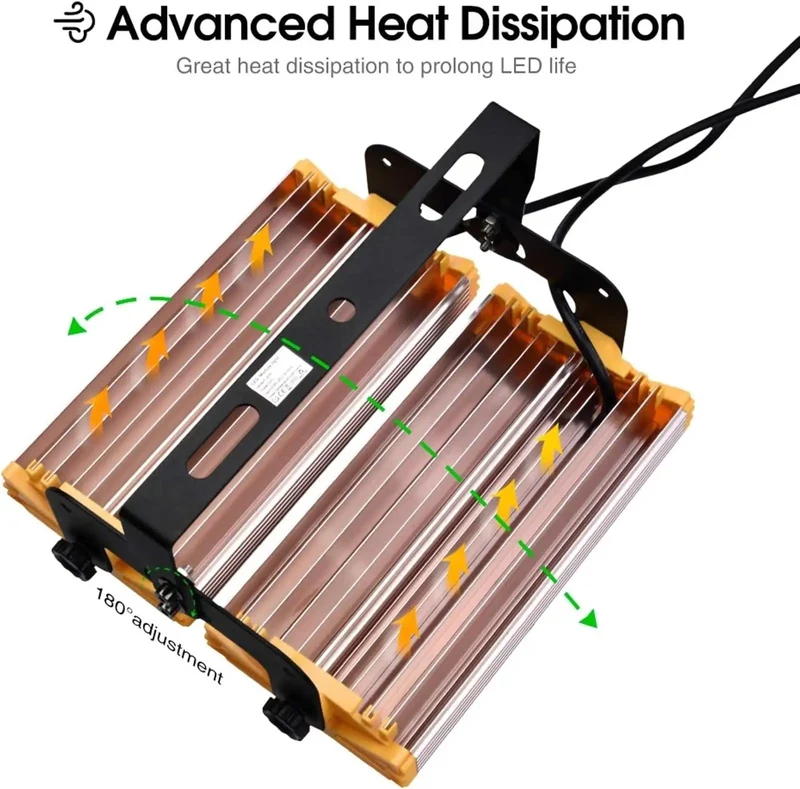 Straight Up Bright 100 Watt Led Flood Lights Ip65 Waterproof Outdoor Security Fixture Badass Heavy Aluminum Cooling And Serious Throw Range For Real World Backyard Installations