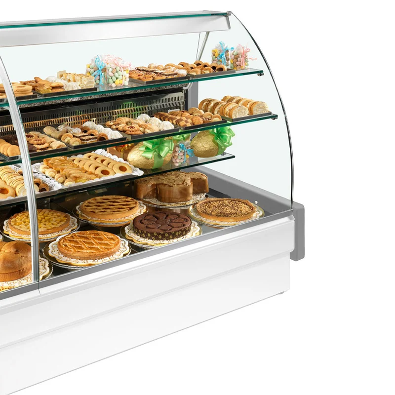 Konditoreitheke mit Schubladen , 140 cm breit , Statische Kühlung, VE14/E8-R2P