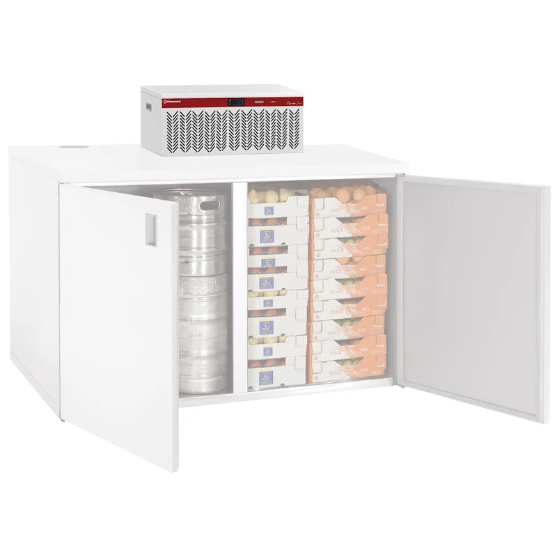 Einbau-Kühlaggregat für Kühltische , Klimaklasse 4 , R290, URA/P3-R2