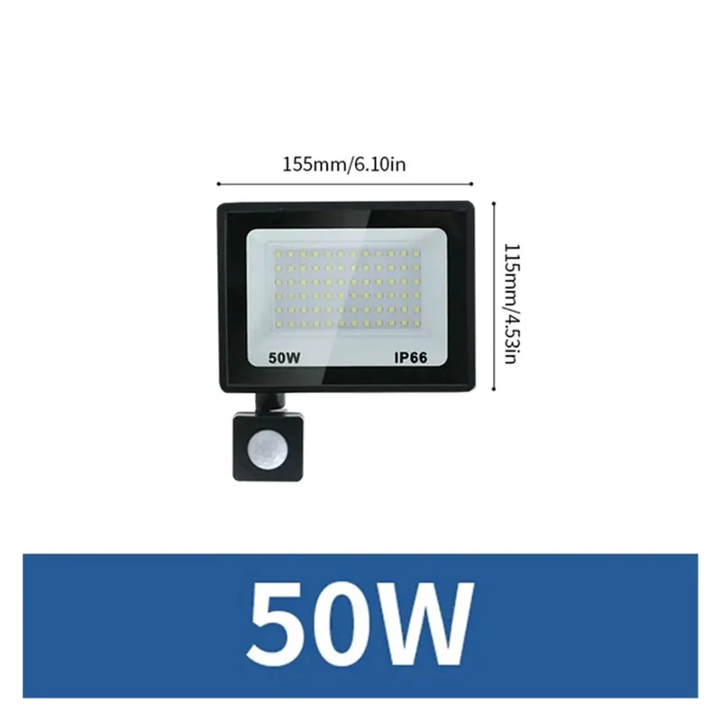 Tough As Nails Led Flood Light Featuring Built In Pir Motion Detector And Ip66 Shockproof Housing, Super Easy Mounting Kit For Porches Yards And Sheds, Real Deal Operation That Slashes Power Costs Daily, Supplies 50W Warm White Brightness