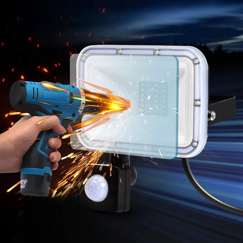 Rock Solid 20W LED PIR Floodlight With Smart Motion Trigger For Smooth Nighttime Coverage Heavy Cast Aluminum Housing Featuring Reliable Heat Venting And Complete IP67 Weatherproof Protection Built To Perform Flawlessly Day And Night
