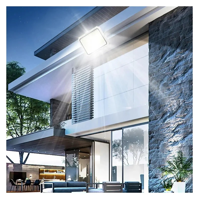 Smooth Setup Hella Bright Solar Outdoor Flood Lights 5 In 1 Waterproof Led Spotlights For Yard Patio And Garage High Power Weather Resistant Garden Illumination No Wiring Hassle