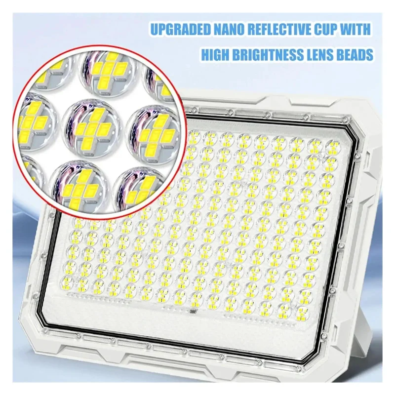 Smooth Setup Hella Bright Solar Outdoor Flood Lights 5 In 1 Waterproof Led Spotlights For Yard Patio And Garage High Power Weather Resistant Garden Illumination No Wiring Hassle
