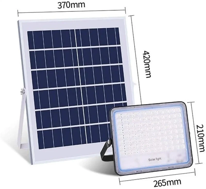 Heavy Duty 200W Solar Flood Light With IP67 Waterproof Rating For Street And Outdoor Yard Use Tough As Nails Die Cast Aluminum Housing Built To Last Through Extreme Weather To Light Up The Block All Night Long