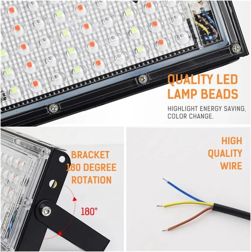 Rough And Tough 50W Led Floodlight IP65 Waterproof Spot Light Security Light For Yard Garden Street Park And Billboards Cuts Energy Costs Big Time While Dishing Out Serious Glow