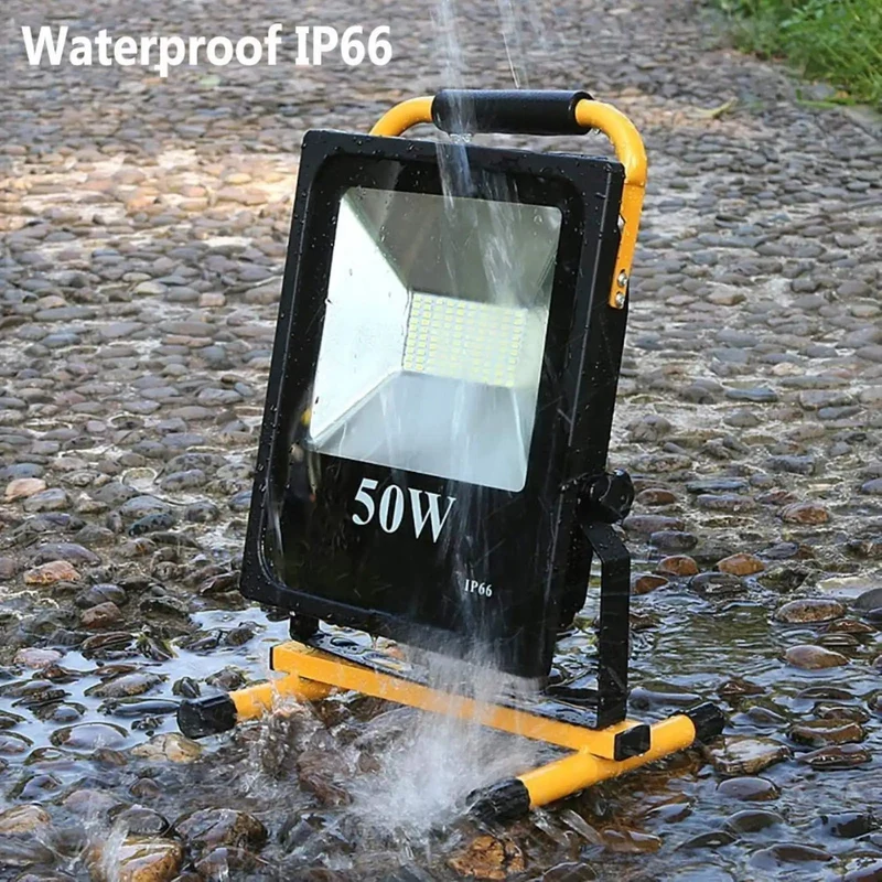 Badass 50W Led Rechargeable Floodlight Boasting 5000 Lumens Of Brutal Brightness This Rugged Waterproof Work Light Is Built For Construction Sites Yards And Garages So You Can Tackle Any Job Indoors Or Outdoors With Zero Hassle And Total Reliability