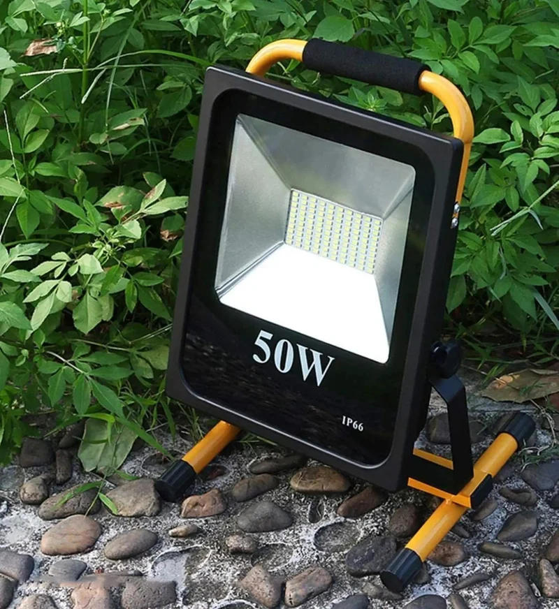 Badass 50W Led Rechargeable Floodlight Boasting 5000 Lumens Of Brutal Brightness This Rugged Waterproof Work Light Is Built For Construction Sites Yards And Garages So You Can Tackle Any Job Indoors Or Outdoors With Zero Hassle And Total Reliability