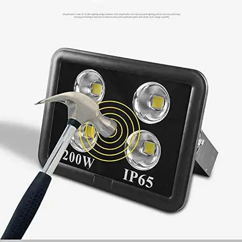 Tough As Nails Outdoor Floodlight Hella Bright Explosion Proof Led Projector Lamp Ip66 Waterproof Rechargeable Work Light 100 Watt Or 300 Watt Options For Roofs Yards And Patios