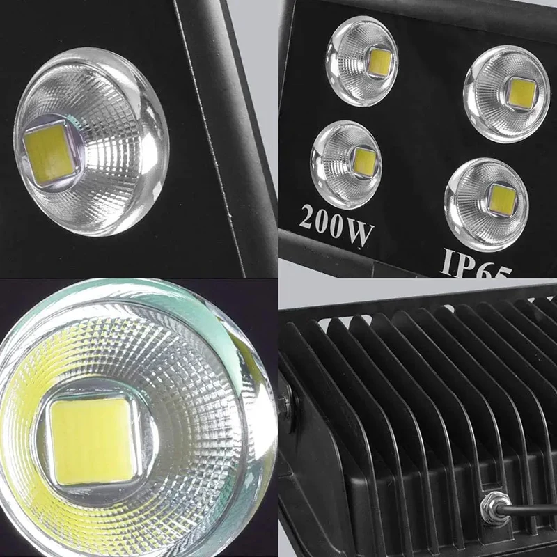 Tough As Nails Outdoor Floodlight Hella Bright Explosion Proof Led Projector Lamp Ip66 Waterproof Rechargeable Work Light 100 Watt Or 300 Watt Options For Roofs Yards And Patios