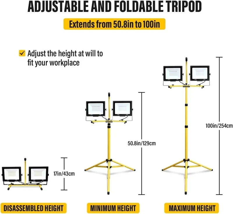 Heavy Duty Led Flood Light With Hella Bright 5000K Daylight Output And 200 Watt Equivalent Amps For Rock Solid Security Lighting Outdoors Or Indoors Using A Sturdy 100 Foot Cable Built Like A Tank For Any Rigorous Job