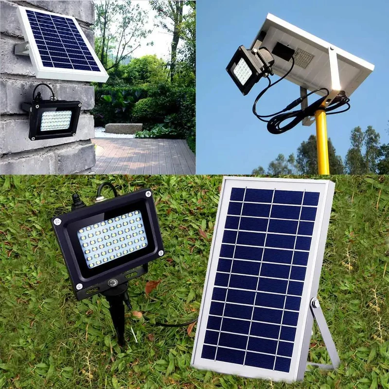 Pro Grade Solar Flood Lights With Auto Motion Sensor And Drip Proof Led Yard Lamp Using Huge Battery Pack For All Night Glow With Zero Sweat Spike Or Wall Mount For Fence
