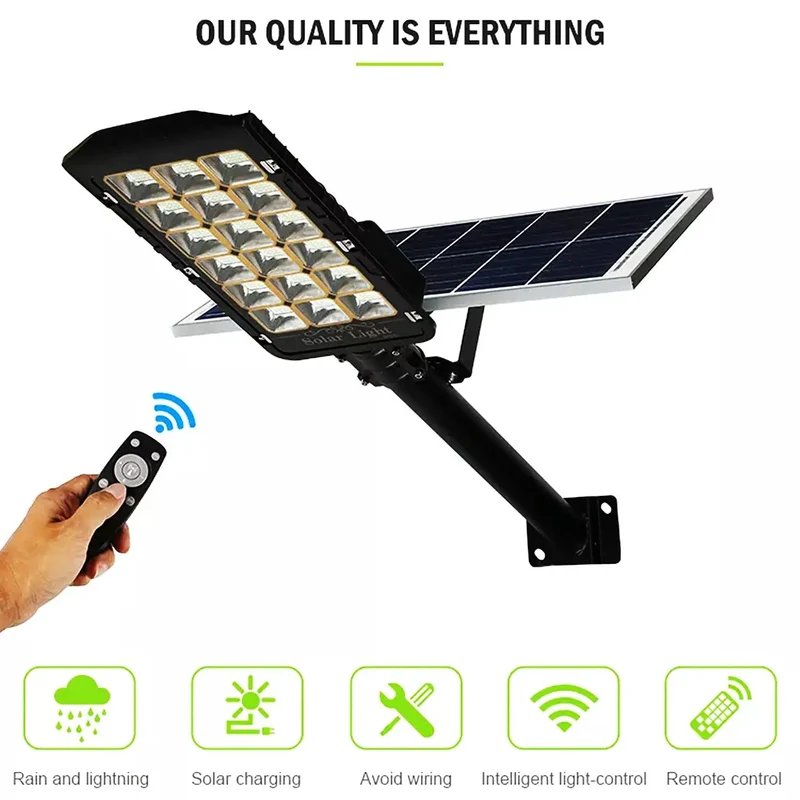 Solar Flood Lights Outdoor 50W Blazing Brightness Daylight White IP66 Totally Waterproof With Built In Remote Control Zero Electric Bills Easy Install For Yard Garden Parking Security Hella Rock Solid And Top Shelf Quality