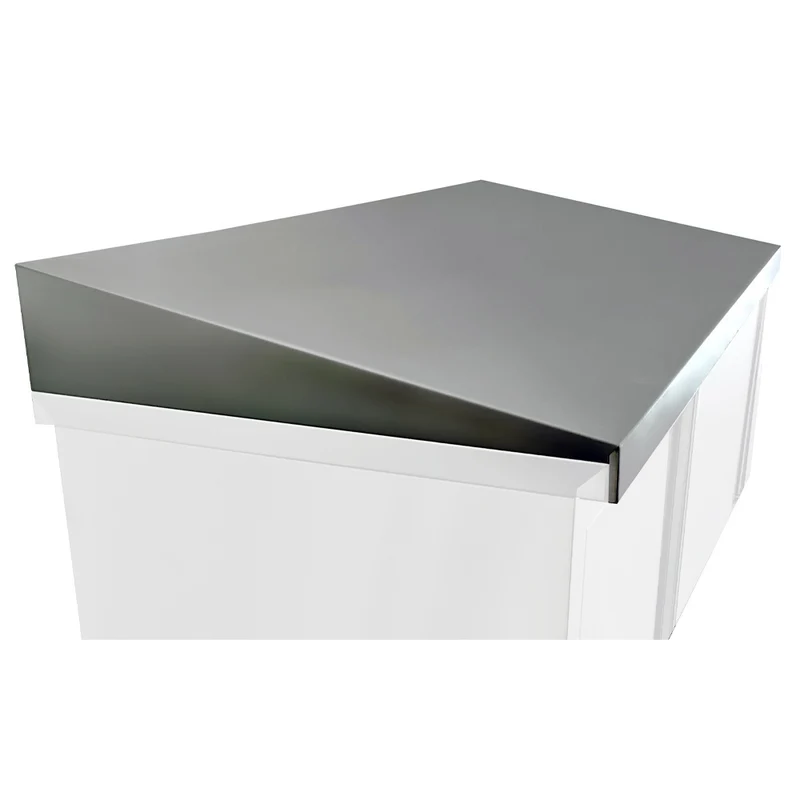 Hygieneschräge für Hängeschrank , 1000 x 400 mm , Edelstahl, TSP/10