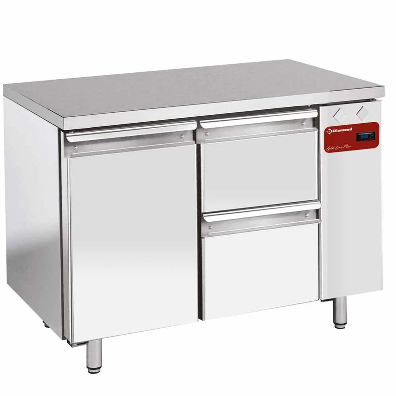 Profi Edelstahl-Kühltisch 2300 mm für GN 1/1, TS2N/H_1XK1/2-H