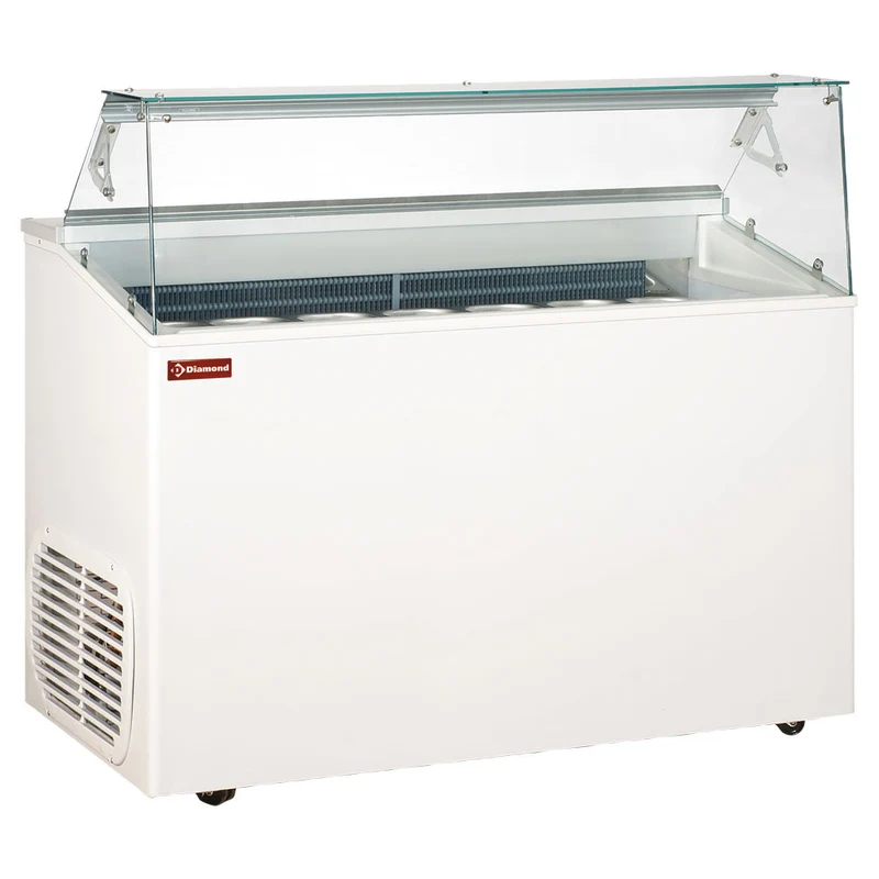 Professionelle Speiseeisvitrine für 7 x 5-Liter-Behälter, TOP7-R2