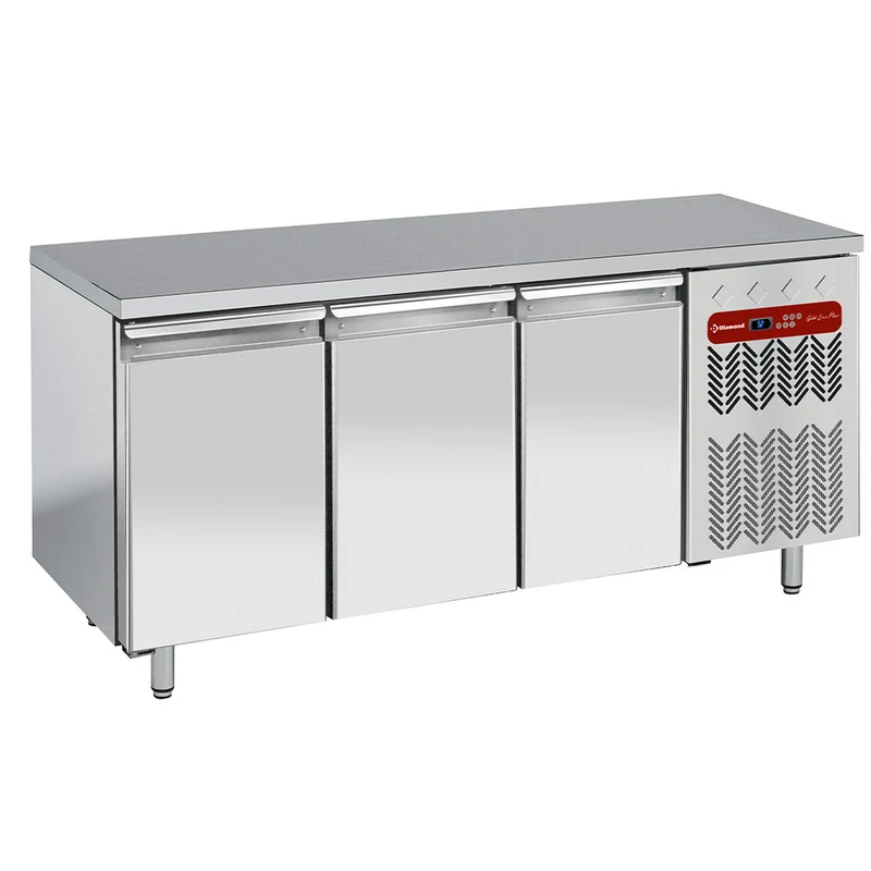 kühltisch, belüftet, 3 Türen GN 1/1 - TG3B/H-R2