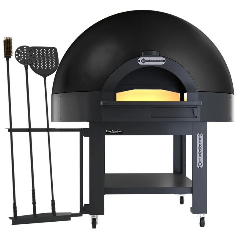 Elektrischer Gastro Kuppelofen für 9 Pizzen, fahrbar, TIBERIO-9E