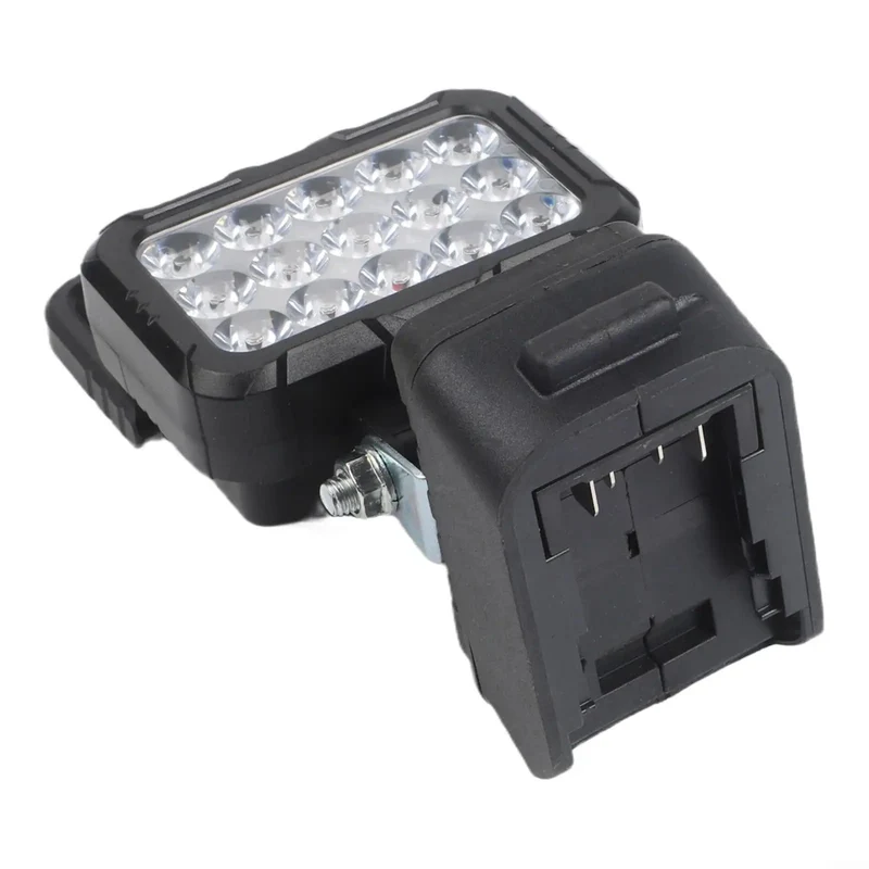 Heavy Duty ABS Flood Lamp Featuring 15 Bright LEDs Powered By 18V Li-ion Batteries Works With DCB200 And DCB210 Series Rechargeable Pack Injection Molded Body For Jobsite Tasks And Home Improvement Needs A Real Boss Upgrade For Your Gear