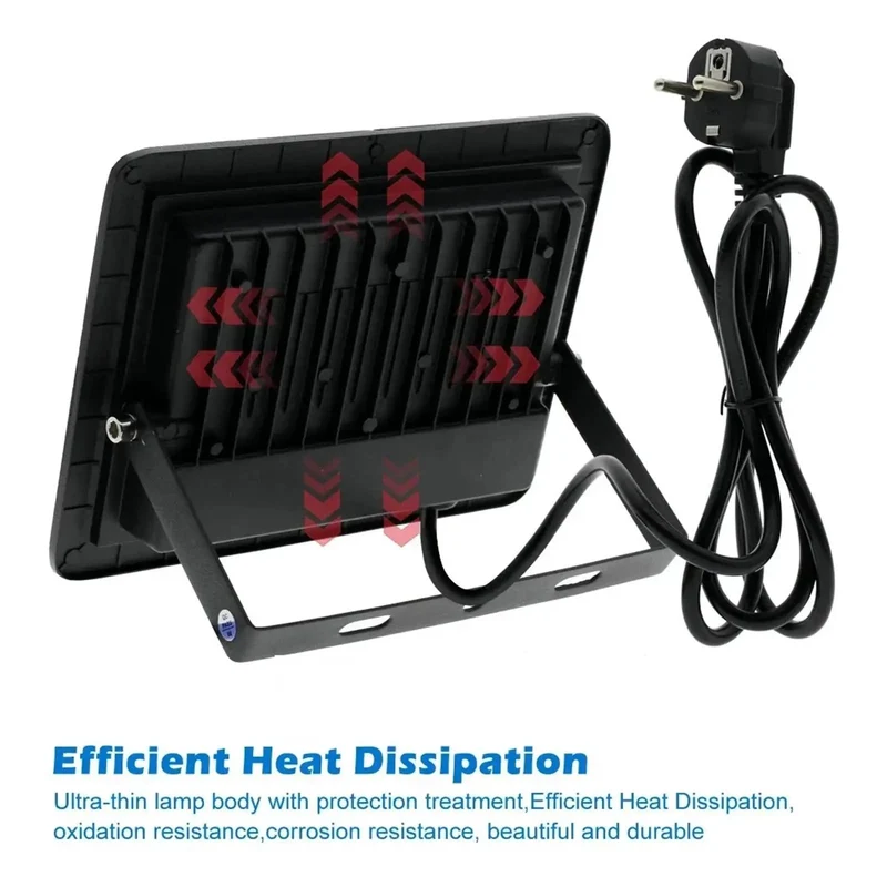 Heavy Duty Led Uv Floodlight And Black Light With Ip66 Waterproof Housing For Parties Stages And Gardens Featuring Badass Uv Output 50W 100W 150W Options For Straight Fire Ambient Glow That Goes Hard In Any Weather