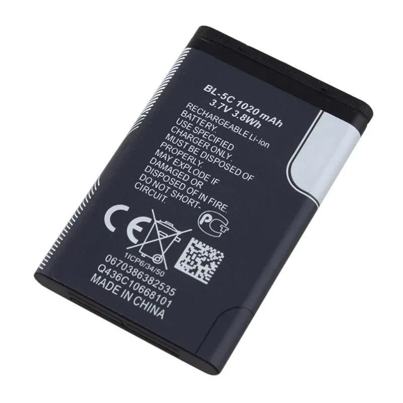 Batterie BL-5C d'origine pour téléphone portable Nokia, Doro