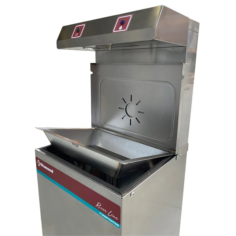 Tafelwasserspender mit Fußpedal , Edelstahl , 150 L/Std., BFX-1R/15-P