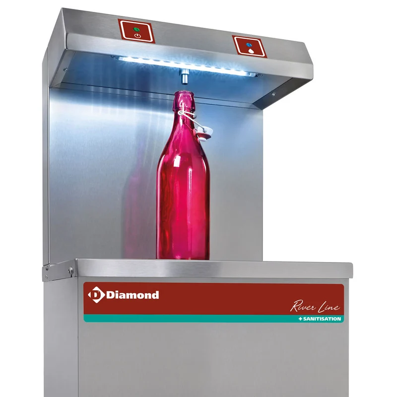 Tafelwasserspender mit Fußpedal , Edelstahl , 150 L/Std., BFX-1R/15-P
