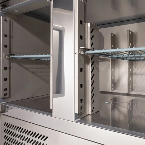 STARLINE Kühltisch mit zwei Türen, GN1/1, 900x700x850 mm (BxTxH), 240 L, ohne Aufkantung