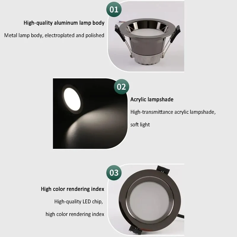 12 Pack Led Recessed Lights 5W And 7W Ultra Thin Downlight Crafted For Zero Hassle Flush Mount Install 3.5 In And 4.4 In Dimmable Round Aluminum Can Light No Flicker Sweet Ambient Glow For Home