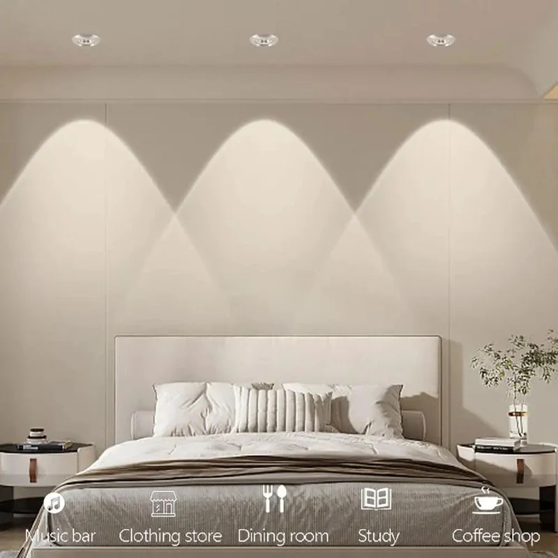8 Pack 3.5 Inch LED Recessed Can Lights, Deep Baffle Trim Dimmable Downlights, Straight Up Tool Free Remodel Install, Anti Glare Design For Smooth Room Vibes