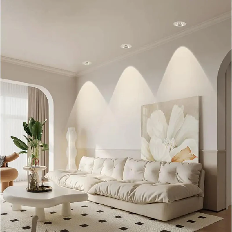 8 Pack 3.5 Inch LED Recessed Can Lights, Deep Baffle Trim Dimmable Downlights, Straight Up Tool Free Remodel Install, Anti Glare Design For Smooth Room Vibes