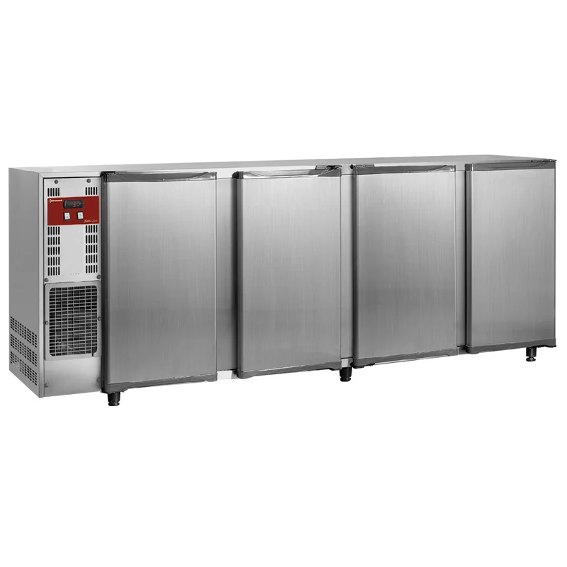Barkühlschrank Edelstahl , 4 Türen , 783 L , 268 cm breit, TAVX/4-R2