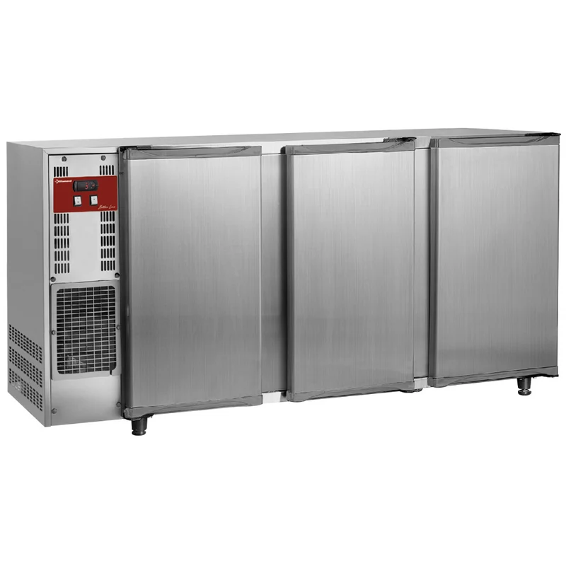 Barkühlschrank 3-türig , 579 Liter , Edelstahl, TAVX/3-R2