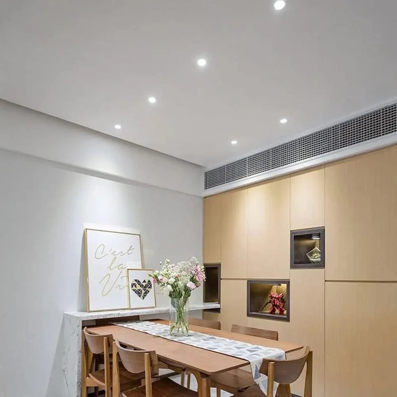 Top Shelf Aluminum Baffle Trim Led Can Lights 4 Pack Recessed Lighting Fixtures Adjustable Downlight Spotlights Yields Hella Brightness And Slick Heat Dispersion For Zero Sweat Setup Week In Week Out