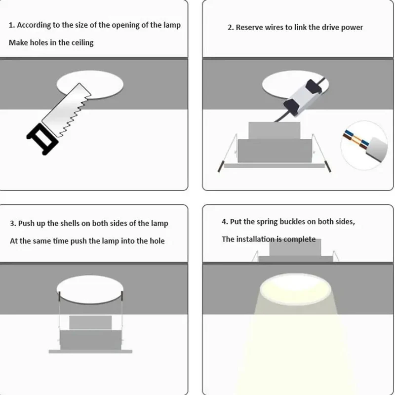 Top Shelf Aluminum Baffle Trim Led Can Lights 4 Pack Recessed Lighting Fixtures Adjustable Downlight Spotlights Yields Hella Brightness And Slick Heat Dispersion For Zero Sweat Setup Week In Week Out