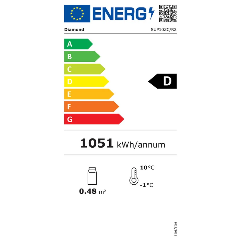 Kühlvitrinen - gebogene Glasscheibe - SUP10-ZC/R2