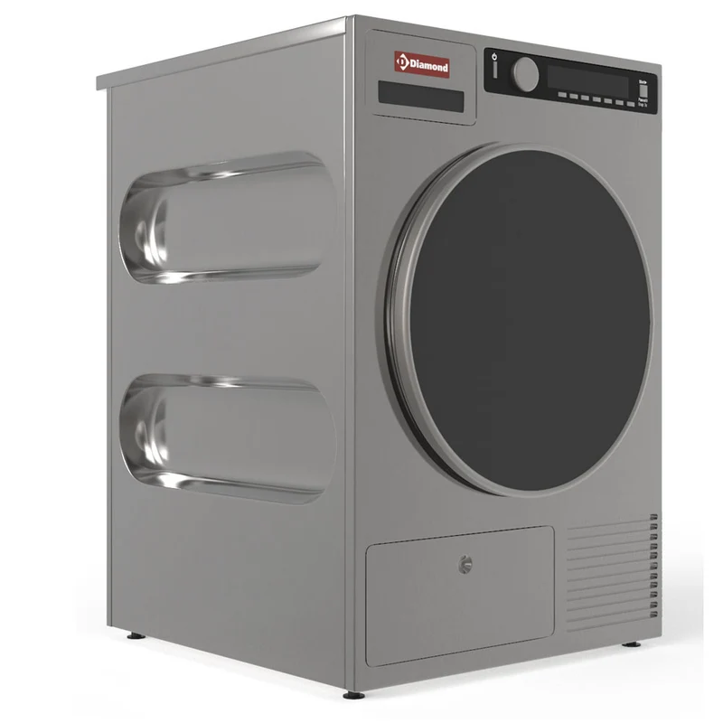 Wäschetrockner 8 kg "Edelstahl-Titanuim" mit Ablauf - SL80-NP