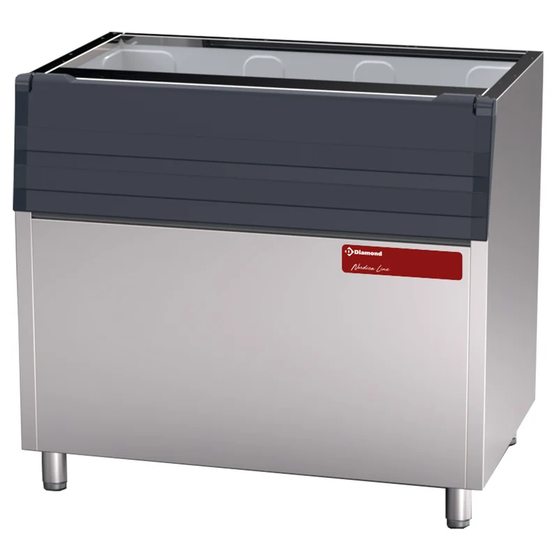 Eisvorratsbehälter für Granulateis , 350 kg , Edelstahl, STORE350/28-51
