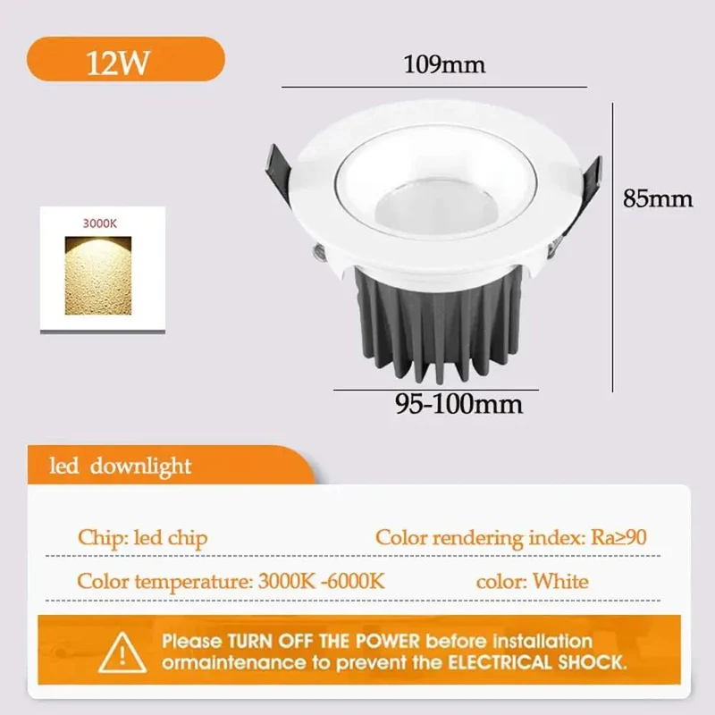 Top Shelf 13 Pack Retrofit Led Recessed Light Kit 3.5 And 4 Inch Round Baffle Trim Anti Glare Ceiling Fixtures Heavy Duty Waterproof Shell Crisp 6000K Daylight Plug And Play Setup Ace Quality For Home