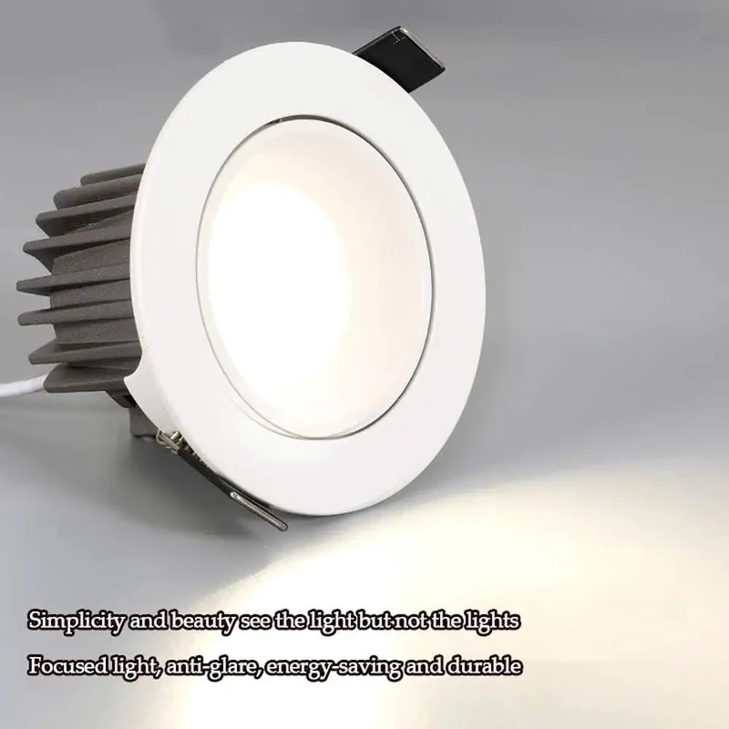 Top Shelf 13 Pack Retrofit Led Recessed Light Kit 3.5 And 4 Inch Round Baffle Trim Anti Glare Ceiling Fixtures Heavy Duty Waterproof Shell Crisp 6000K Daylight Plug And Play Setup Ace Quality For Home