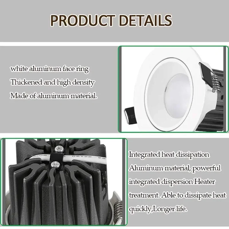 Top Shelf 13 Pack Retrofit Led Recessed Light Kit 3.5 And 4 Inch Round Baffle Trim Anti Glare Ceiling Fixtures Heavy Duty Waterproof Shell Crisp 6000K Daylight Plug And Play Setup Ace Quality For Home