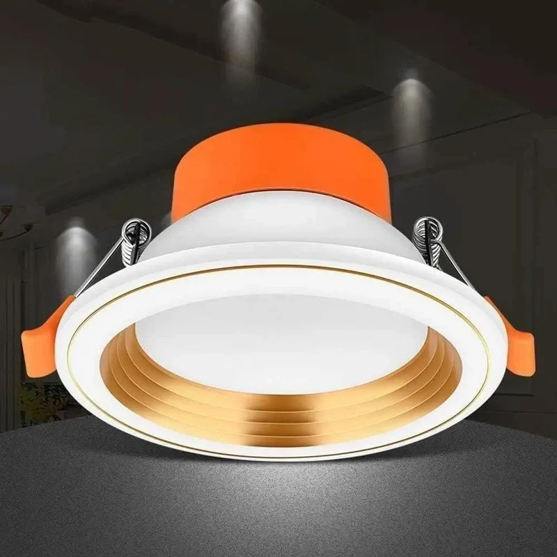 Dang Easy Install Ultra Sleek Round Led Recessed Downlight Trim Kit For Home Office Commercial Ceiling Retrofit Spotlight Fixture That Really Slaps In Bright White Aluminum Finish