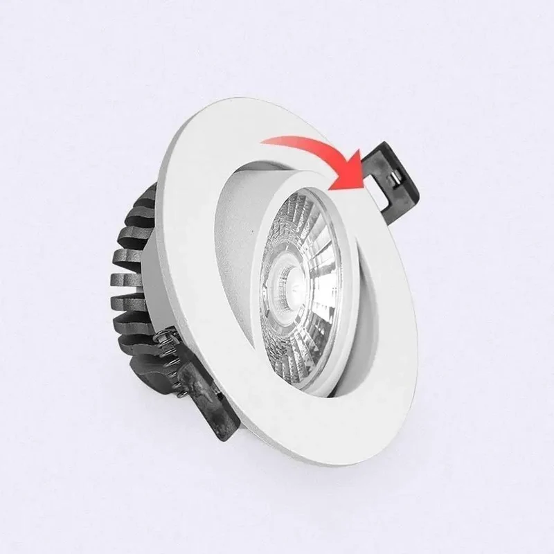 Slick Aluminum Led Recessed Downlight Trim Kit With Dead Easy Ceiling Retrofits And Adjustable Angles For No Hassle Upgrades Delivering Chill Warm Glows In Kitchens Or Modern Office Spaces